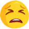 Tired Face emoji on Messenger